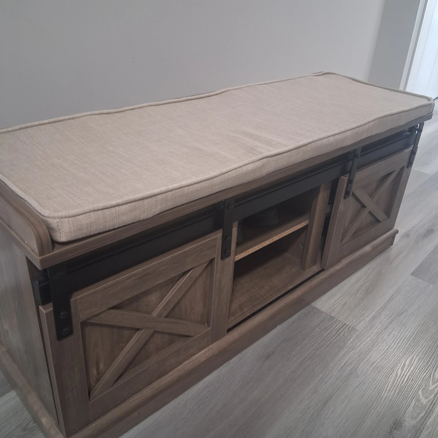 Entryway Shoe Storage Bench - photo 2
