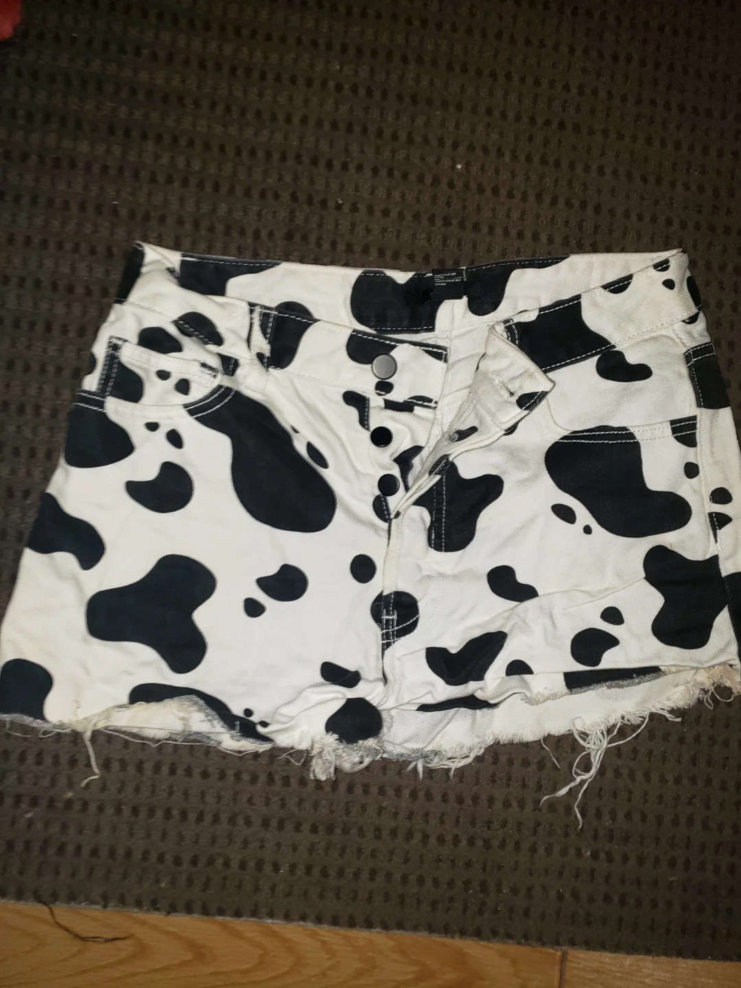 Forever 21 Cow Print Denim Shorts - photo 2