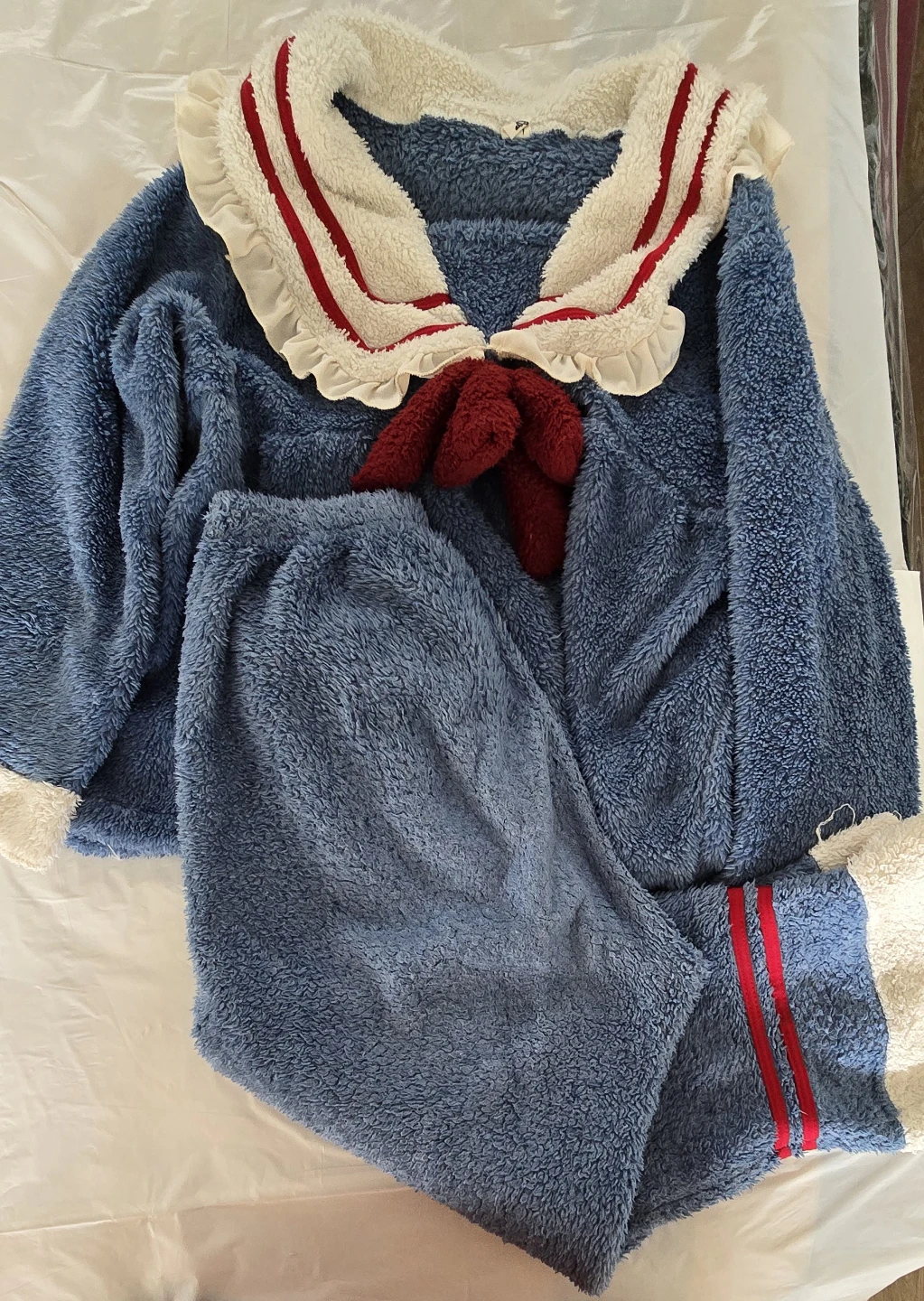Fuzzy Fleece Sailor Moon-Style Pajama Set