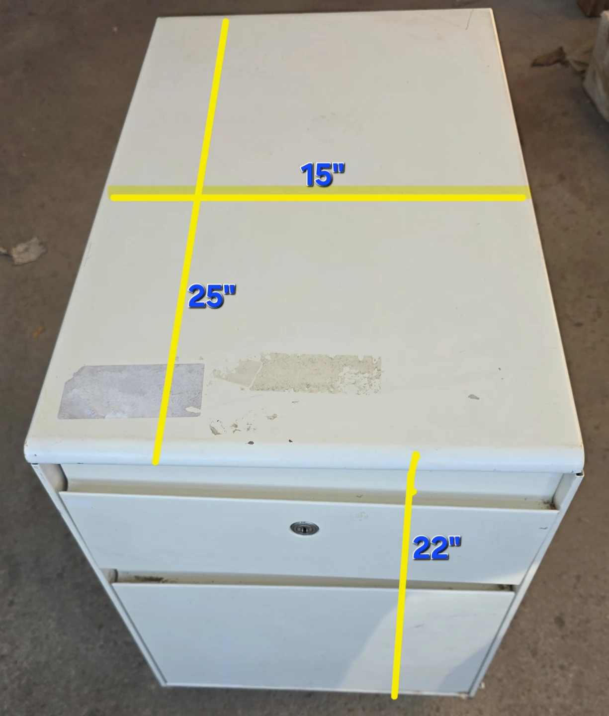 Metal Mobile Filing Cabinet, NO KEY. LOCKED. - photo 2