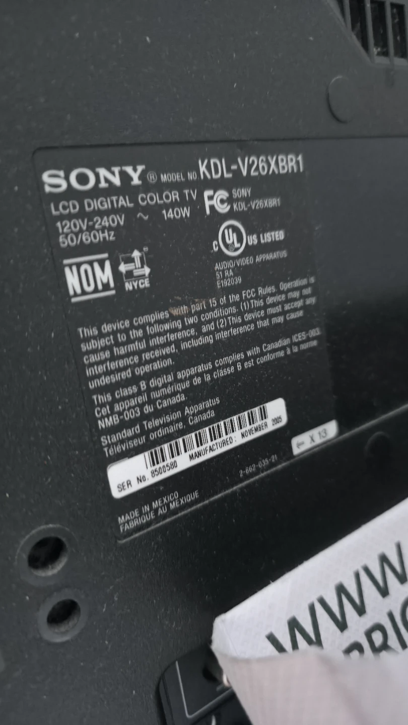 Sony Bravia KDL-V26XBR1 26-inch LCD TV and Amazon fire stick - photo 5