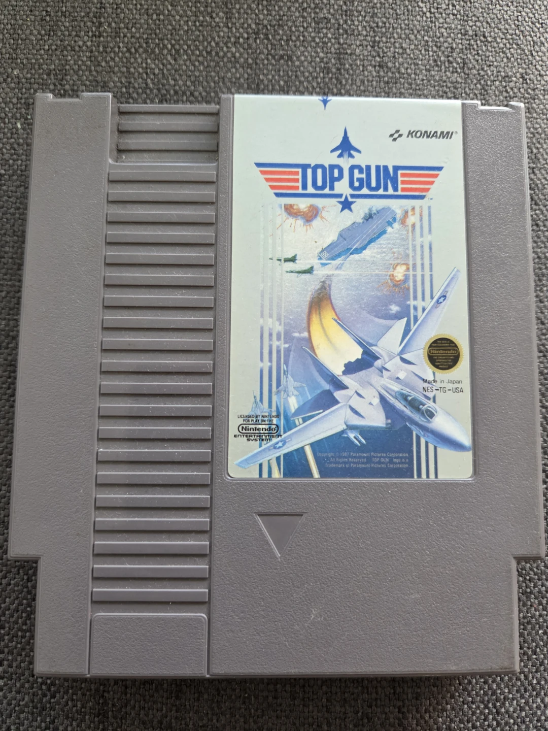 Top Gun NES Cartridge