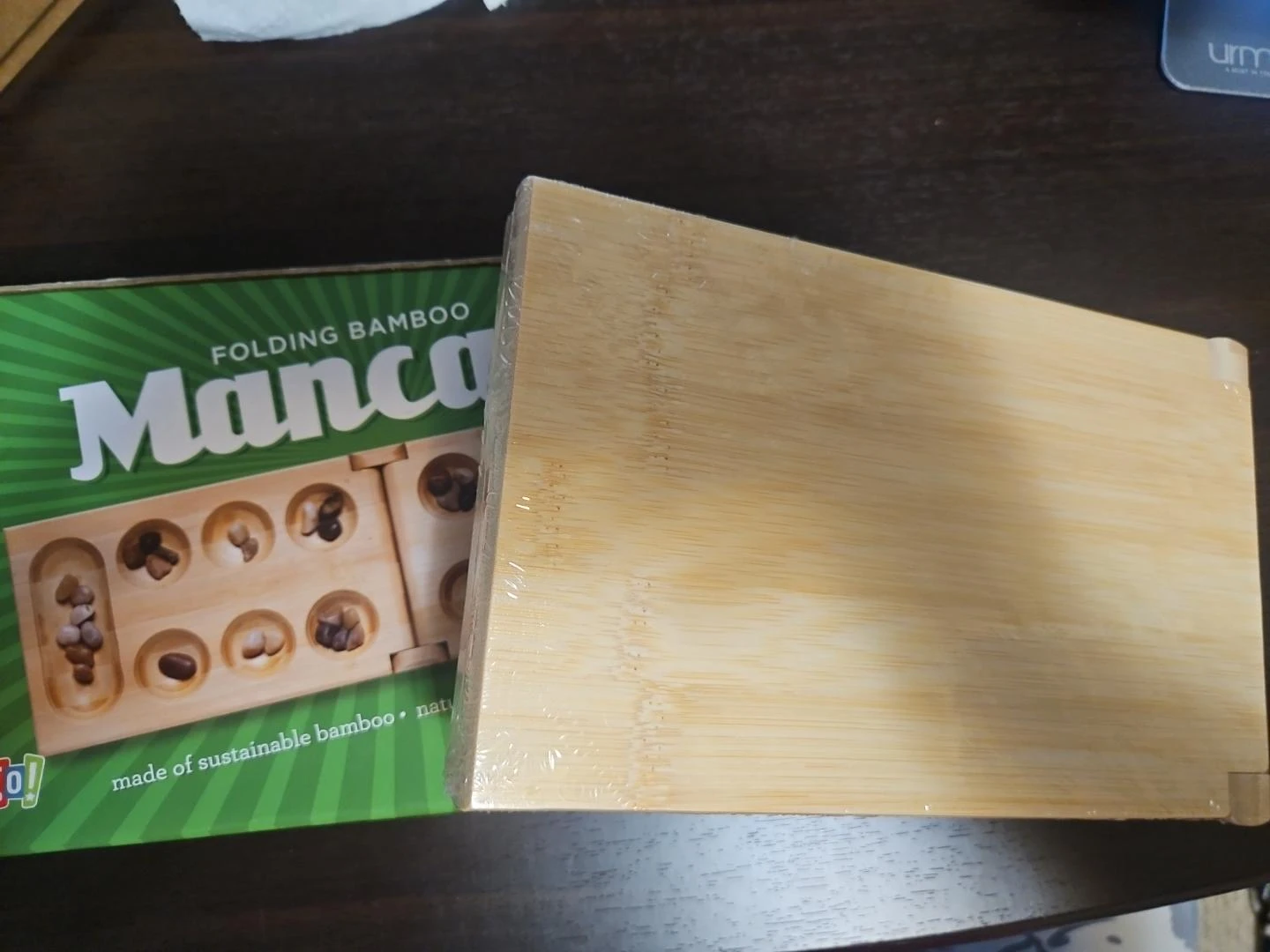 New Folding Bamboo Mancala Game - photo 4