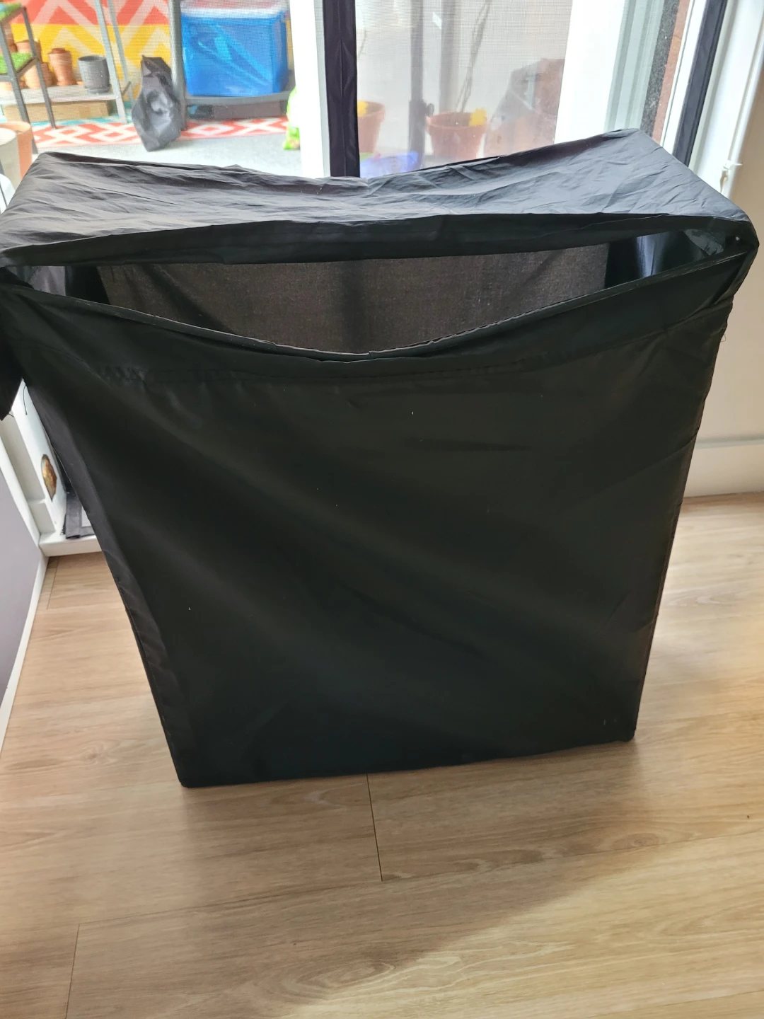 Black Fabric Laundry Hamper