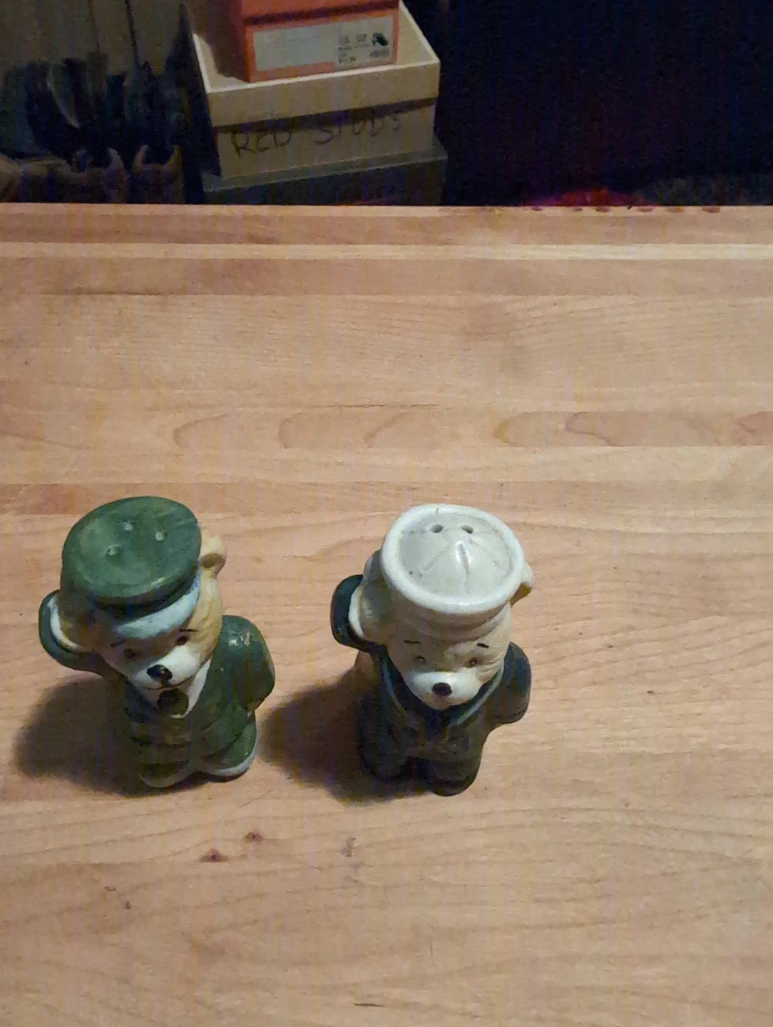 Vintage Military Bear Salt and Pepper Shakers - photo 2