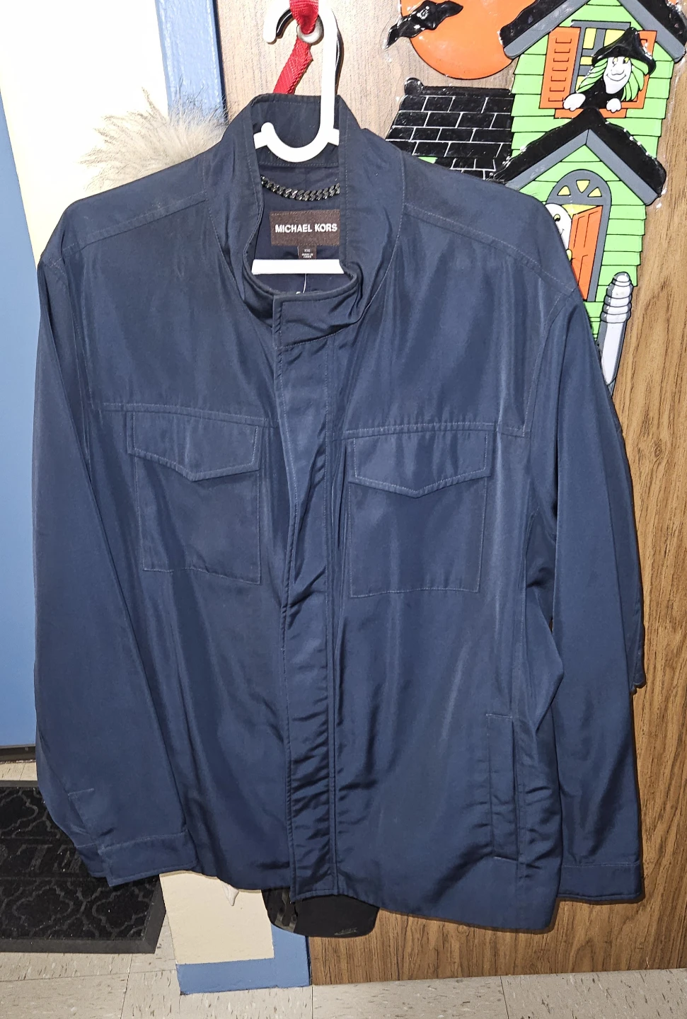 Michael Kors Men's Navy Blue Field Jacket /Coat