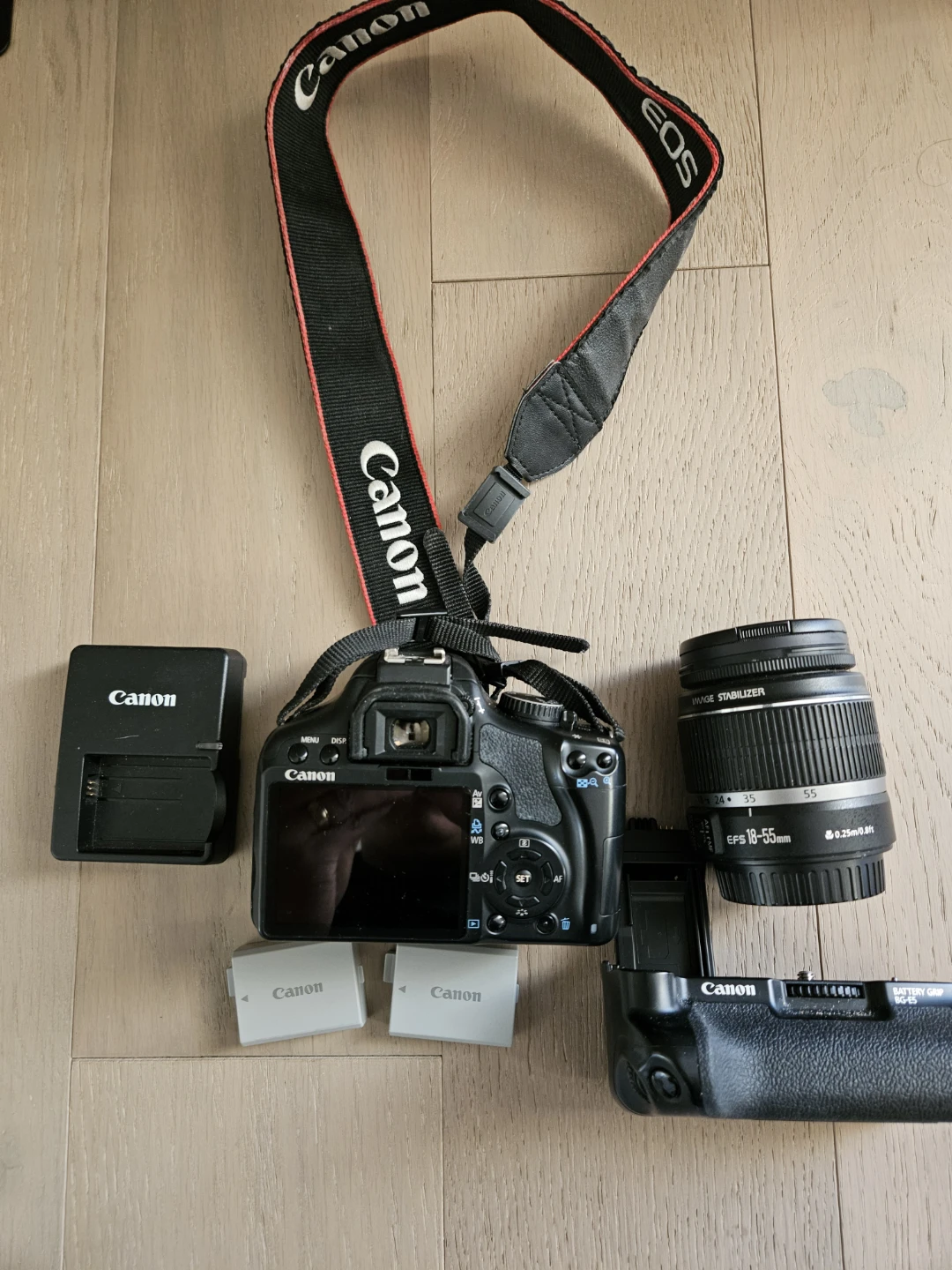 Canon EOS Camera Kit with 18-55mm Lens and Battery Grip