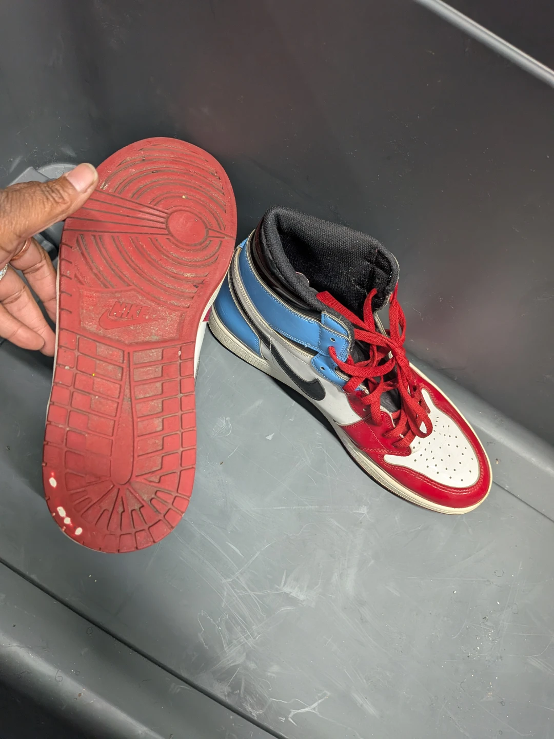 Nike Air Jordan 1 Retro High OG "Fearless" Top Sneakers - photo 5