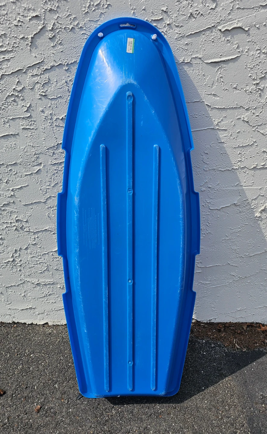 Arctic Wolf 48 in Blue Plastic Snow Sled for Kids w/ Pull Rope - photo 2