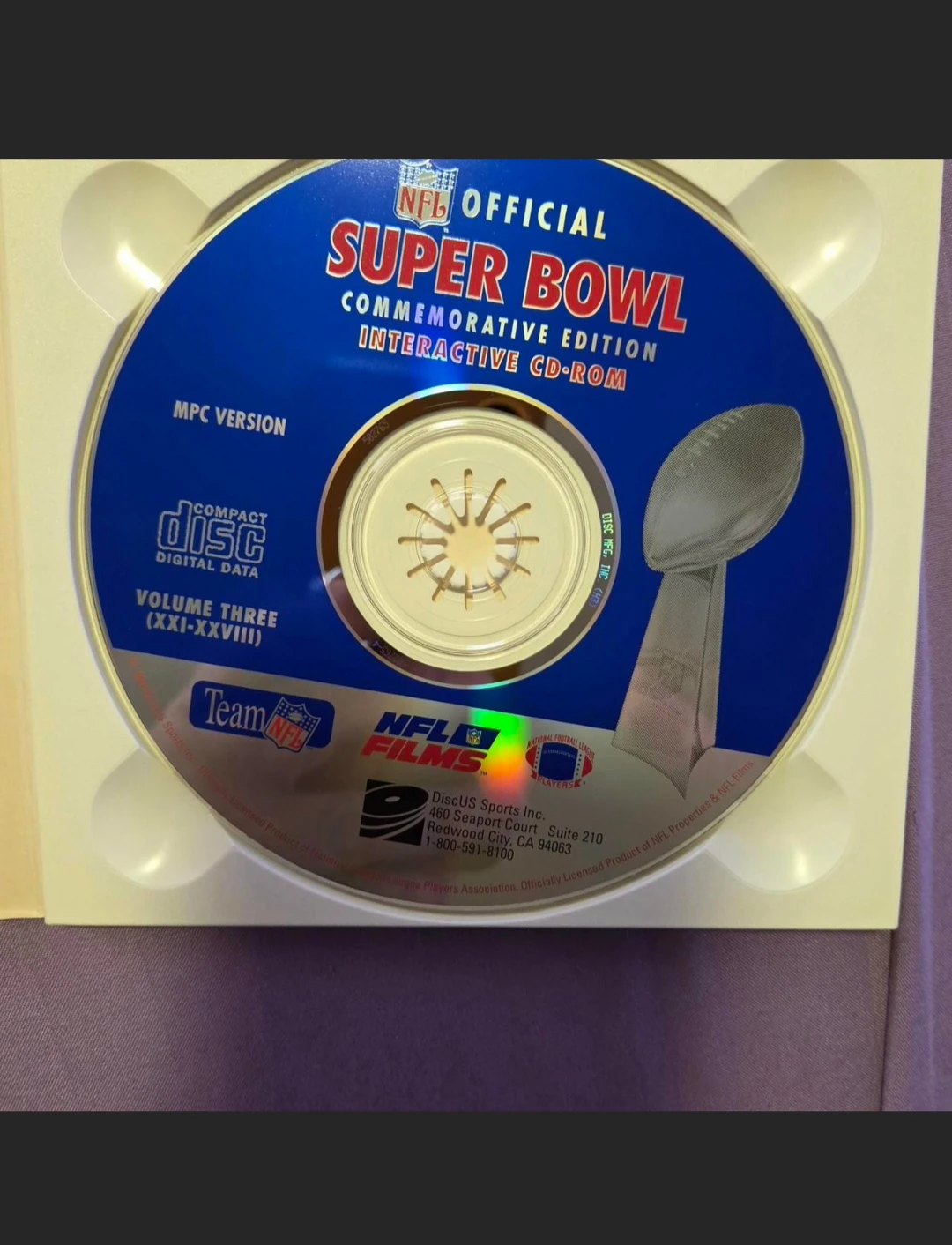 NFL Super Bowl Interactive CD-ROM (1994) -Super Bowl I-XXVIII - photo 5