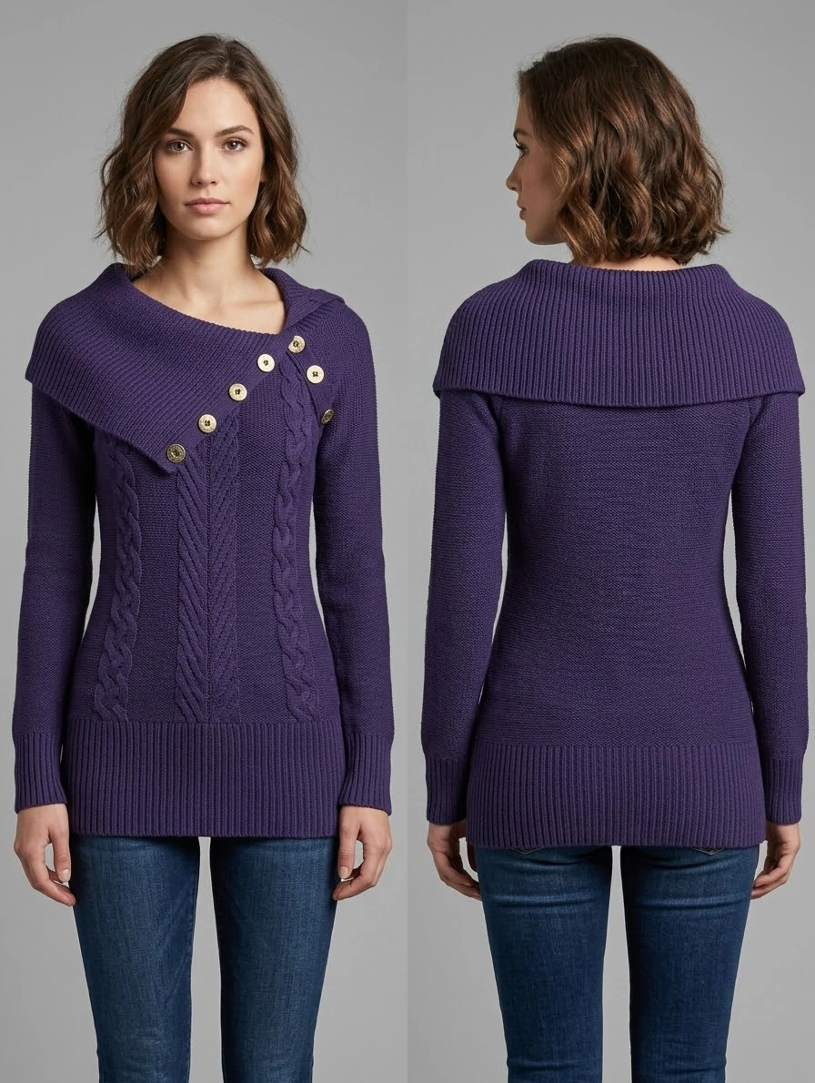 Guess purple sweater size S/P