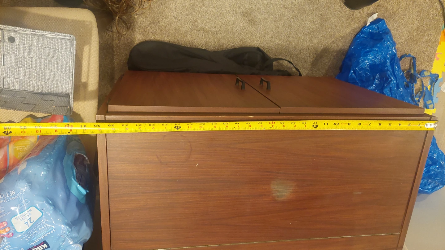 Vintage wood audio cabinet - photo 3