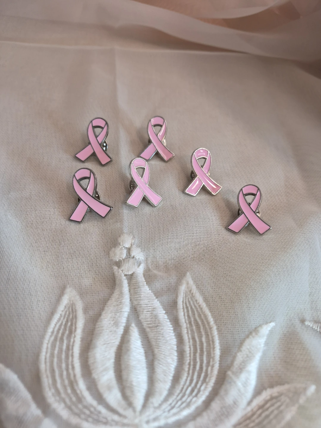 Pink Ribbon Pins Brand New without Tags