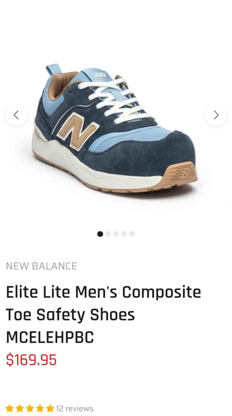 New Balance Men's Industrial Shoes - Size 9.5 Wide US - photo 5
