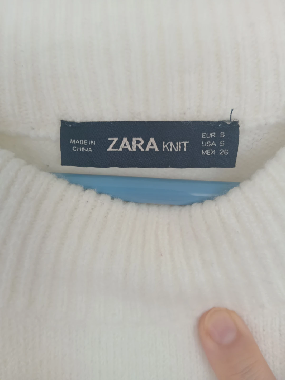 ZARA Knit Cream Sweater Size Small - photo 2