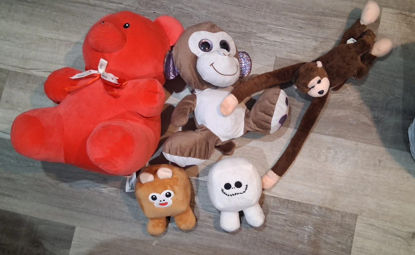 Set of 5 Assorted Plush Stuffed Animals