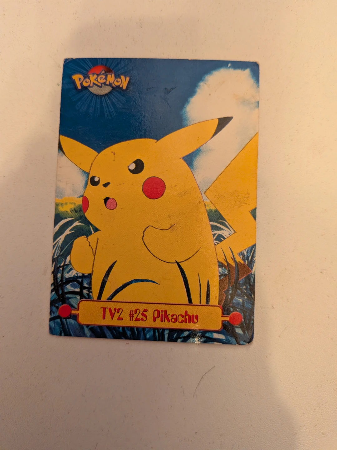 Topps 1999 Pokemon #25 Pikachu TV Animation Edition Card - photo 2