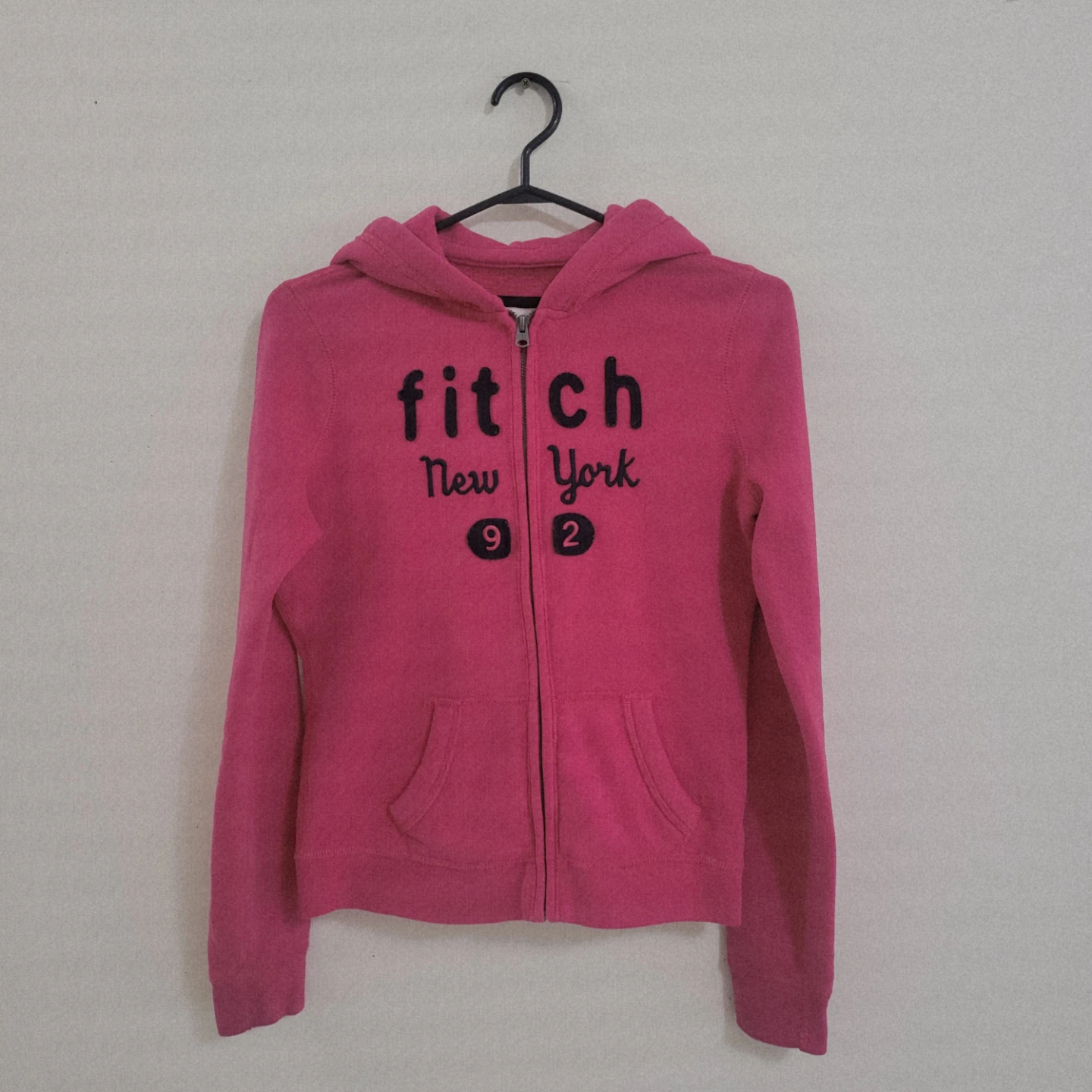 ​Abercrombie Kids Pink Full-Zip Hoodie (Kids XL / Adult XS) - photo 2