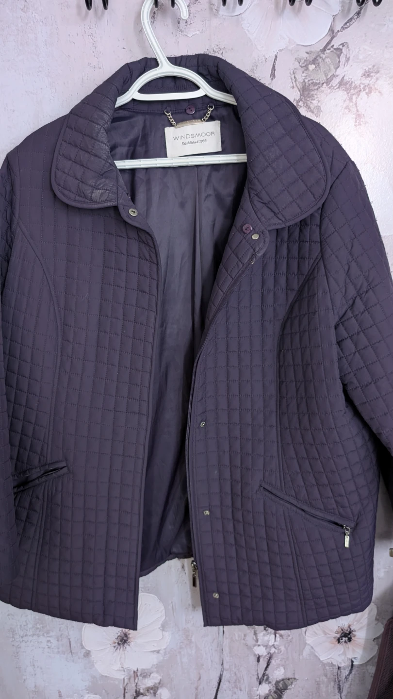 Windsmoor Quilted Jacket Purple Large