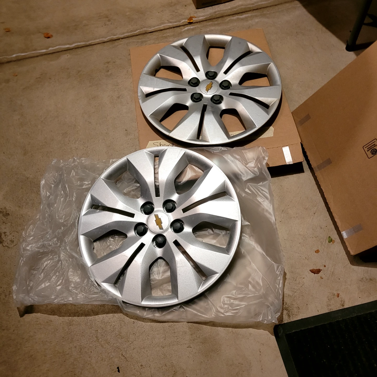Set of 2 Chevrolet Wheel Covers. 17 inch