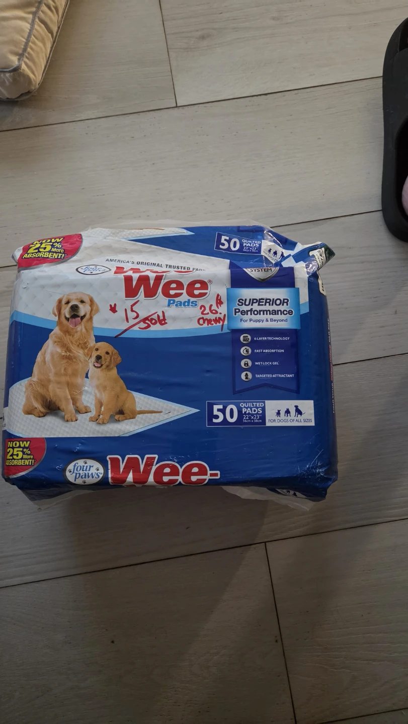 Four Paws Wee-Wee Pads 50 Count