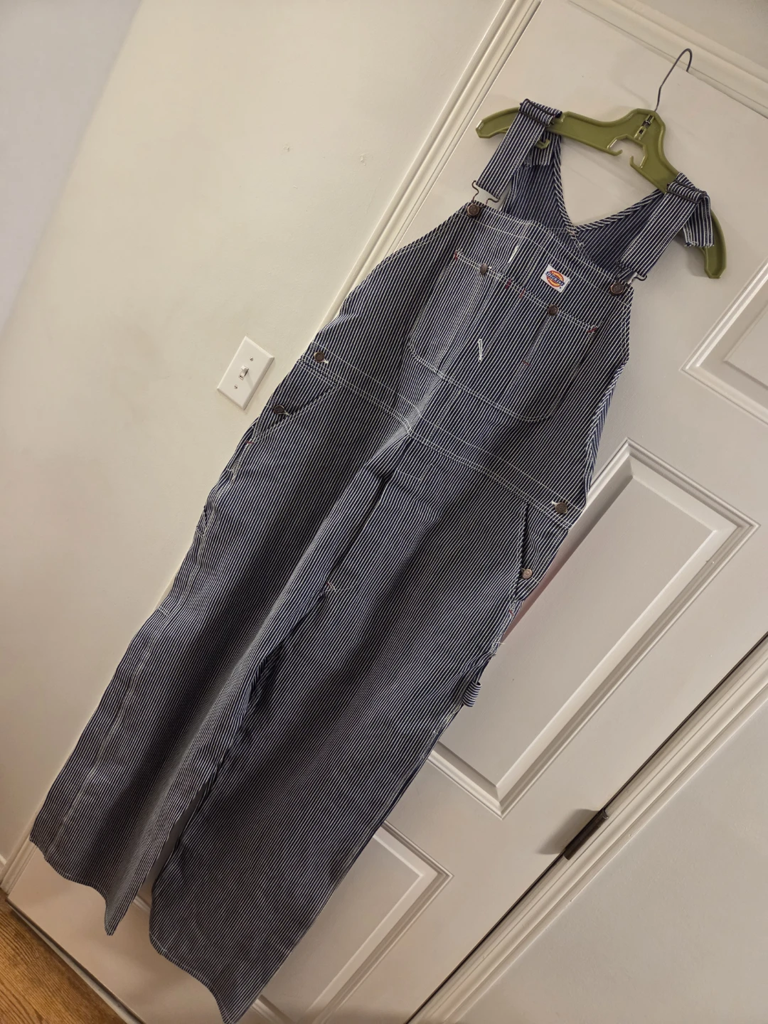 New Dickies Hickory Stripe Bib Overalls 44 x32 - photo 4