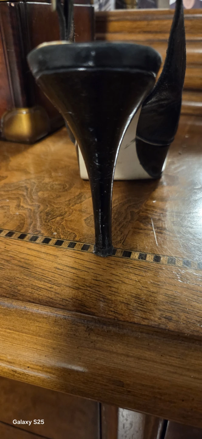 Nine West Black Slingback Heels - photo 3