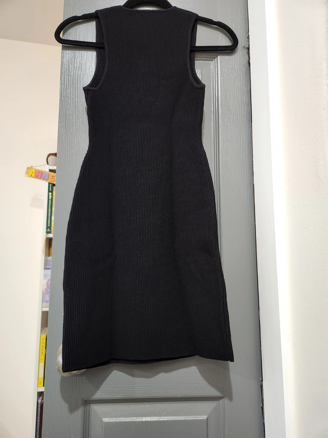 Babaton Ribbed Black Dress