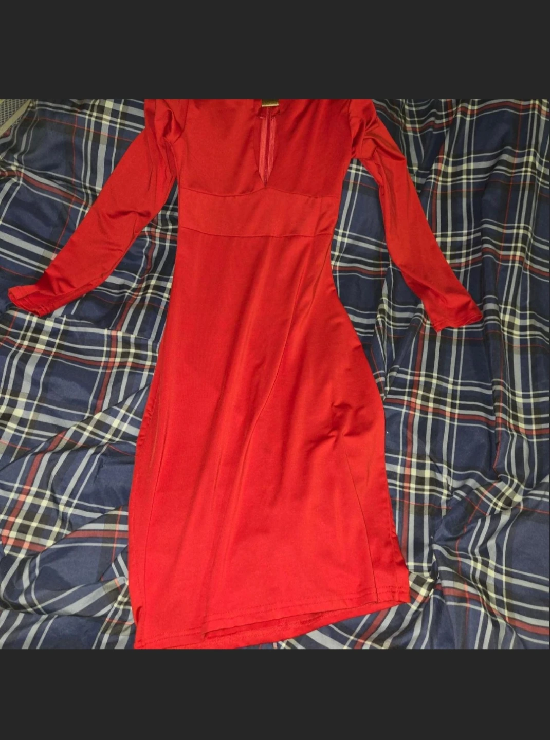 Form-Fitting 'I'm Red-y' Dress in a Woman's S