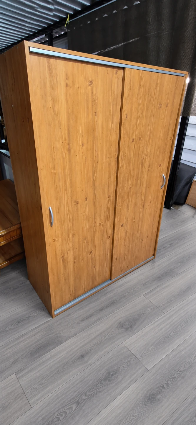 Wood Grain Sliding Door Wardrobe - photo 2