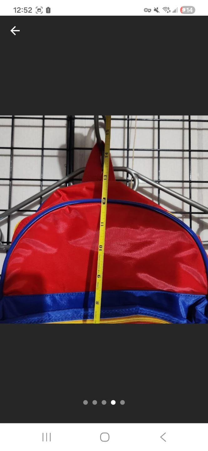 Red and Blue Children's Backpack vintage 1997 - photo 4