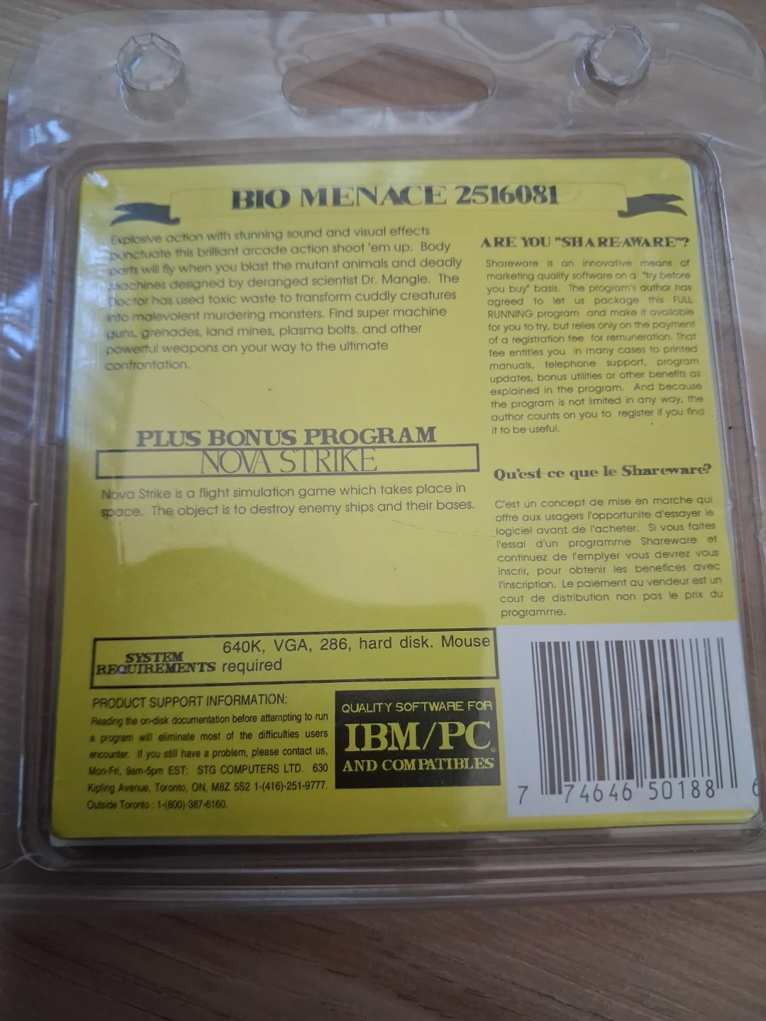 Bio Menace and Nova Strike Vintage DOS Game - photo 2