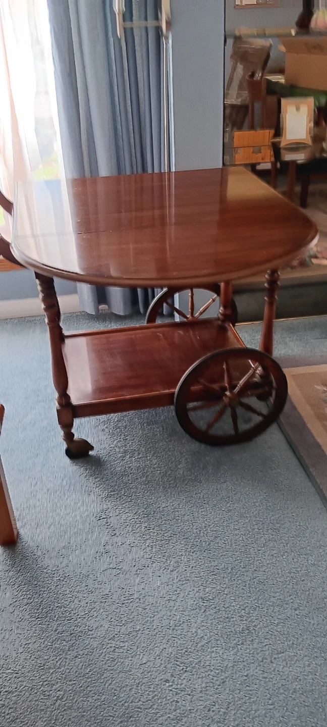 Vintage Wooden Tea Cart - photo 2