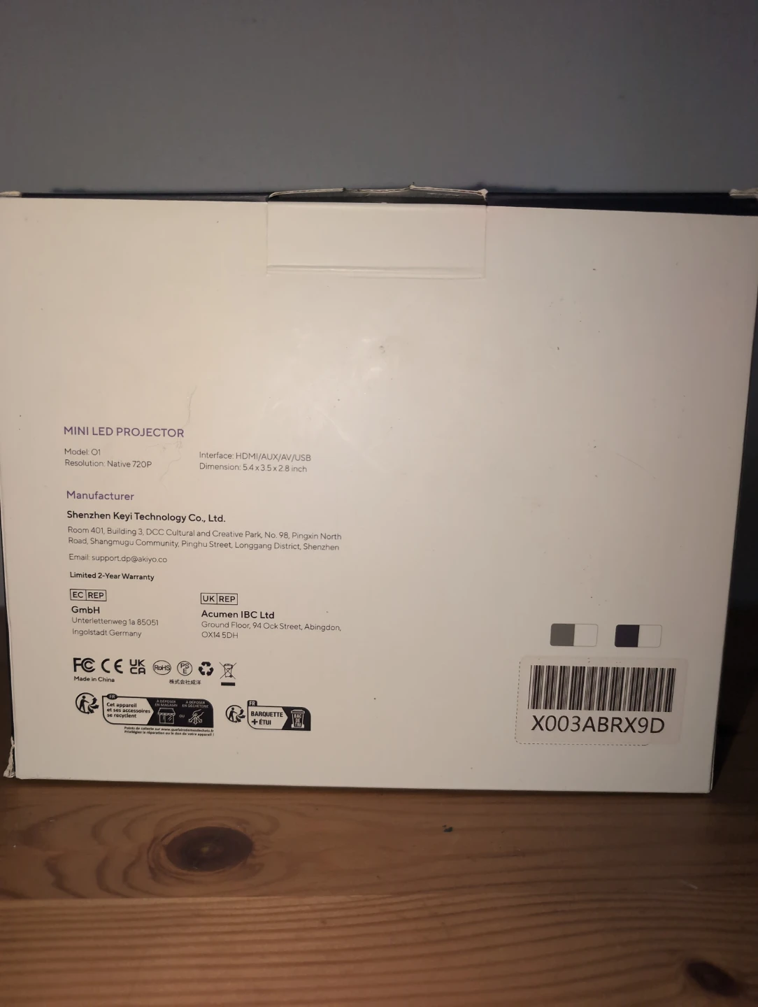 Akiyo O1 Mini LED Projector - photo 2