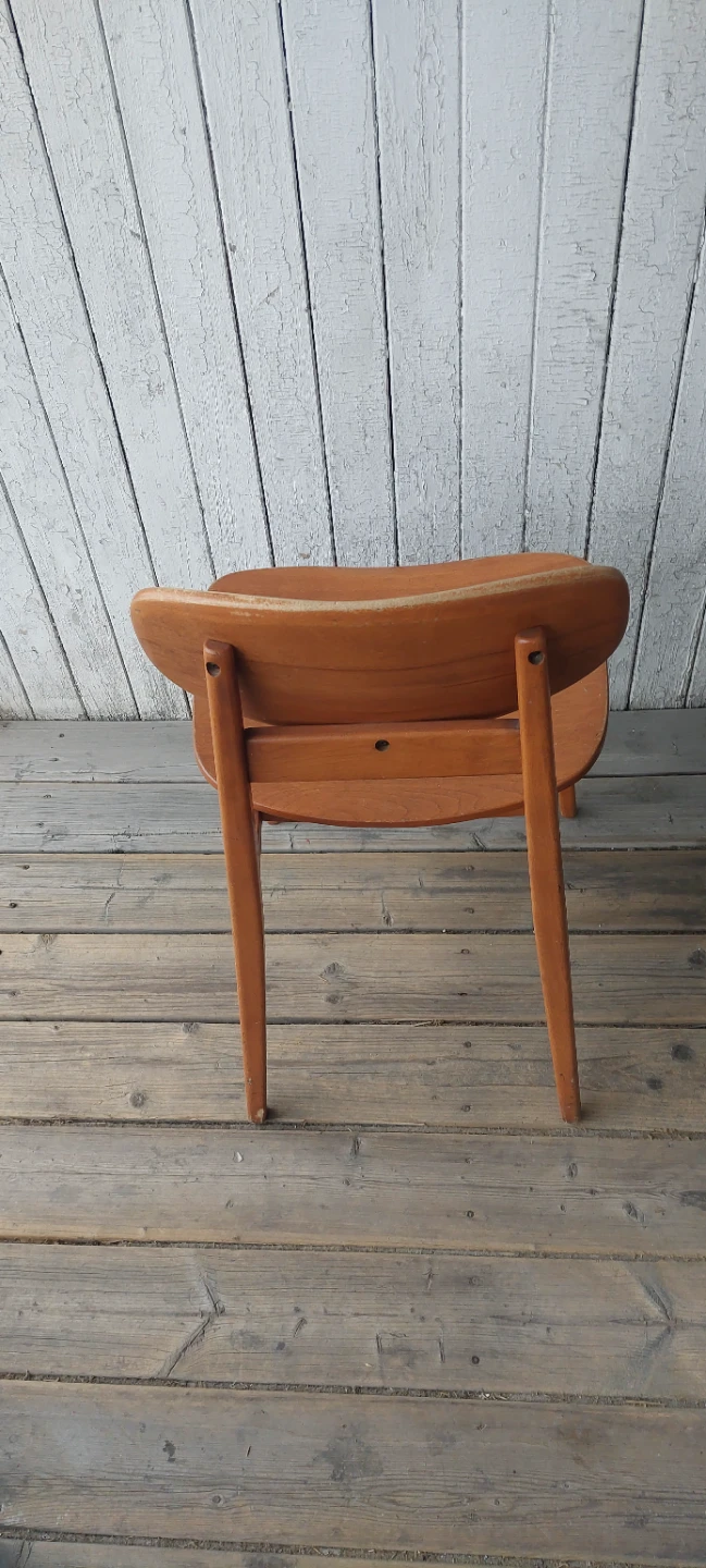 Vintage Mid-Century Modern Wooden Chair - photo 2