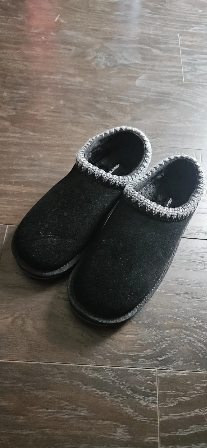 Lands' End Faux Fur Lined Slippers