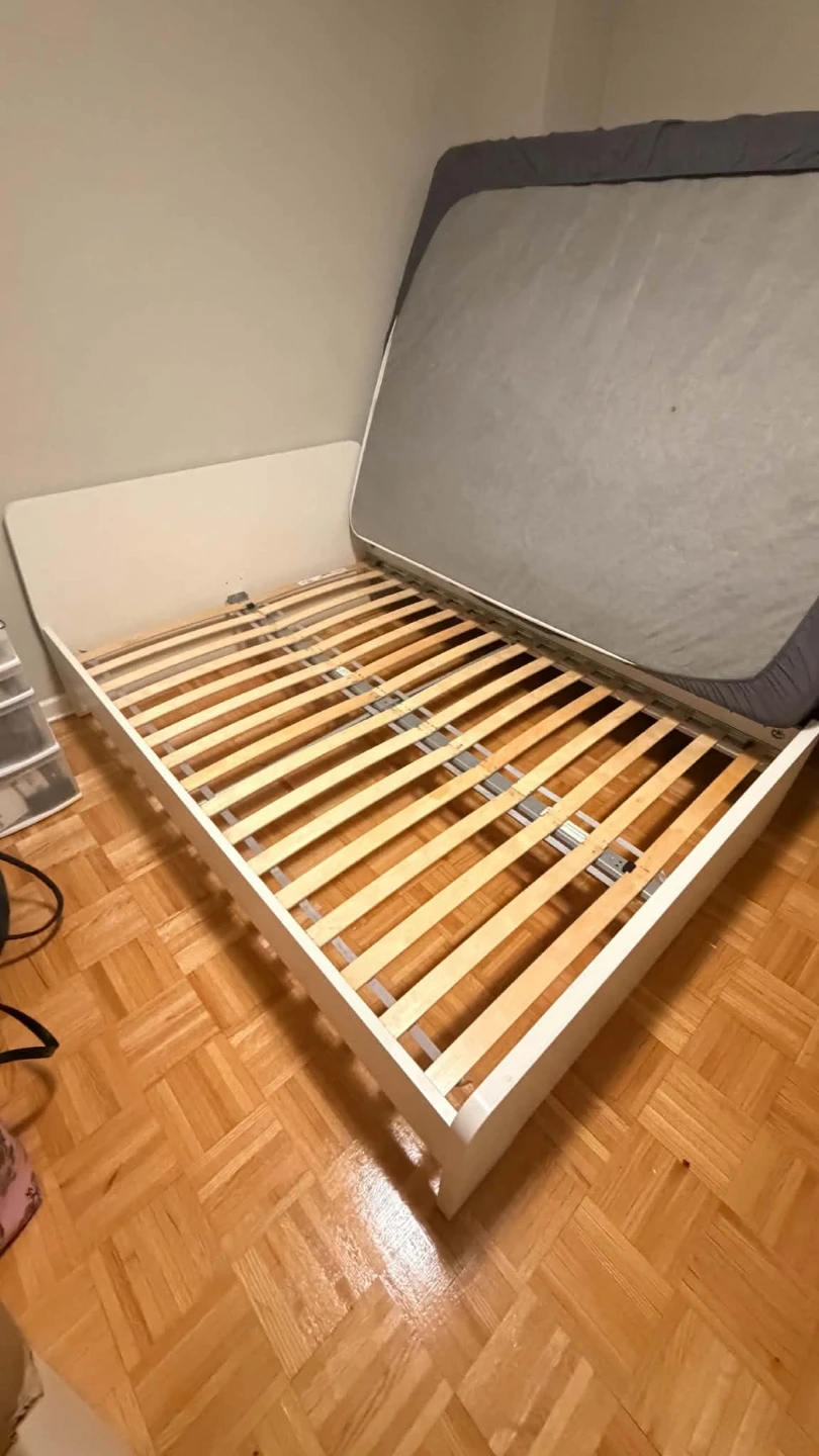 IKEA Malm White Double Bed Frame - photo 4