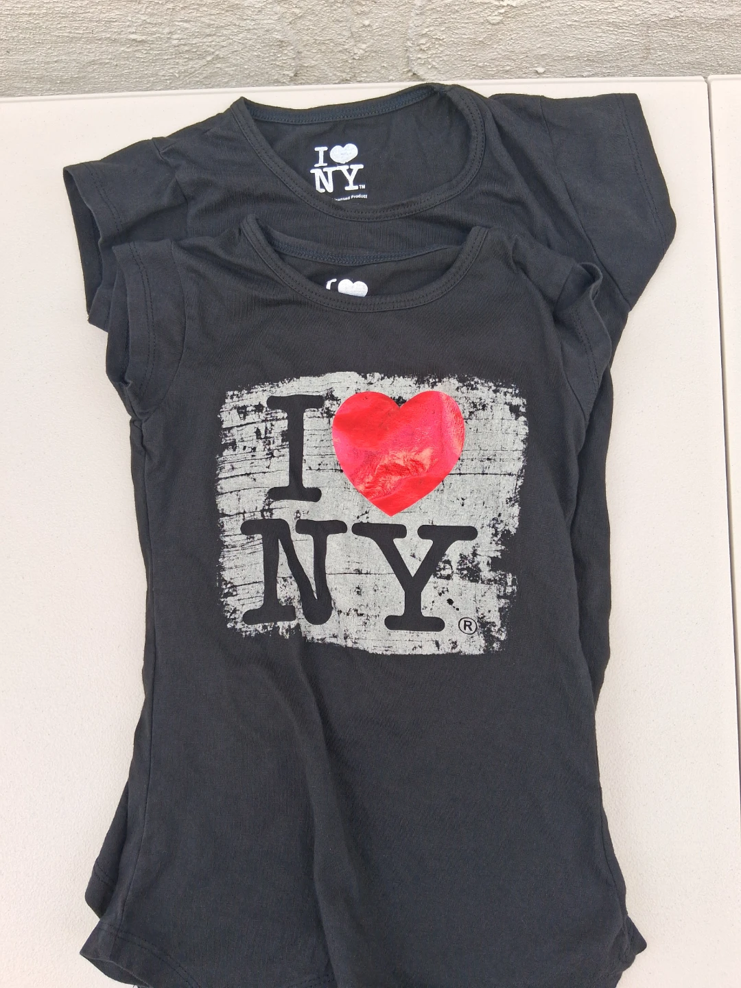 Set of 2 I Love NY Black T-Shirts
