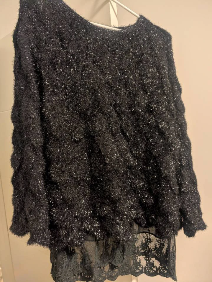 Temptation Italy Black Shimmer Knit Dress - photo 2