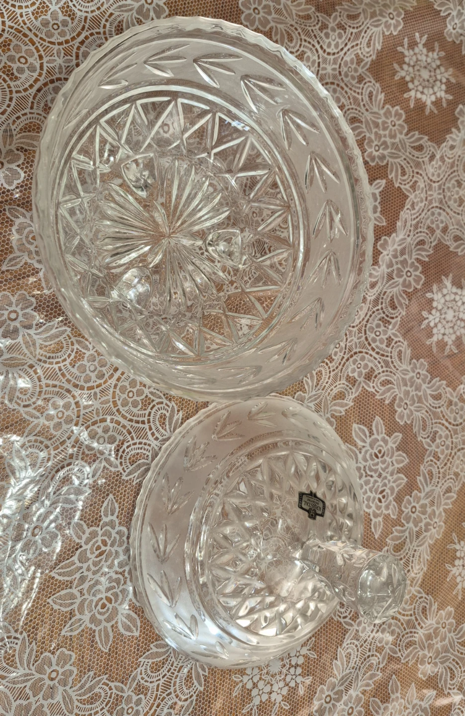 Yugoslavia Kristal  Crystal Covered Dish - photo 5
