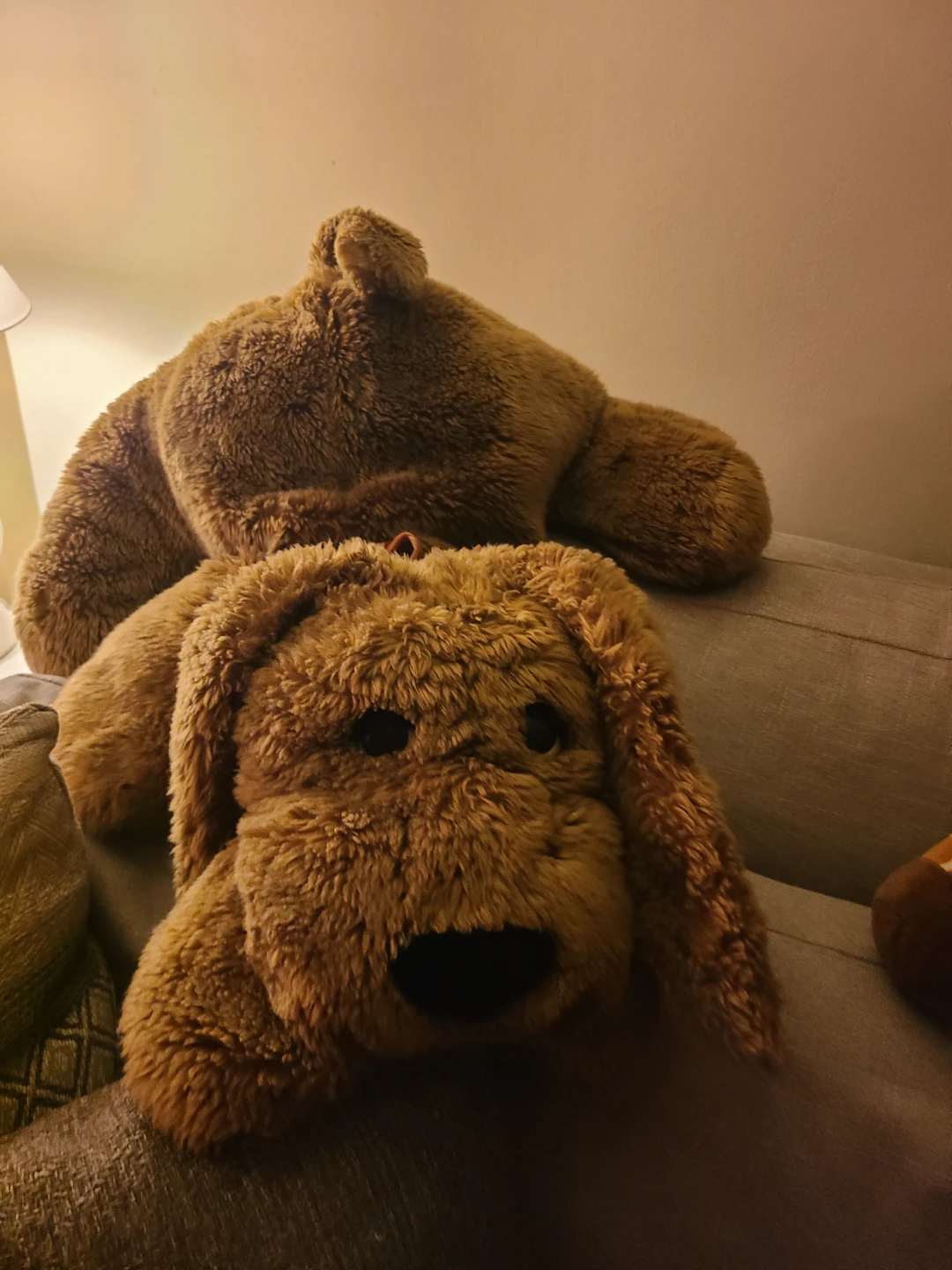 Large Brown Plush Dog Stuffed Animal - photo 3