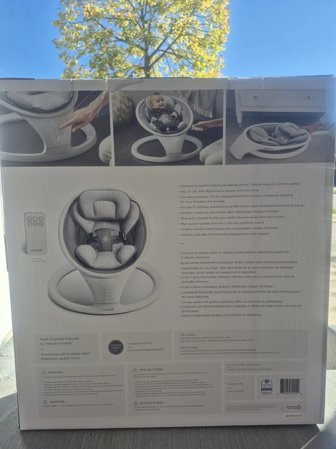 Munchkin Baby Swing - Bluetooth Enabled - photo 2