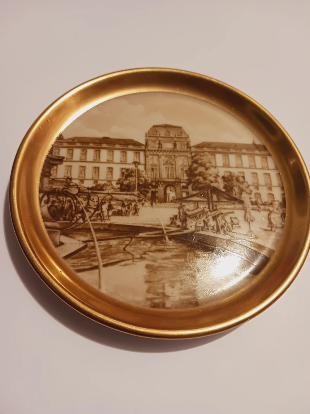 22K Gold Darmstadt 🇩🇪 West Germany  Vintage Decorative Plate - photo 4