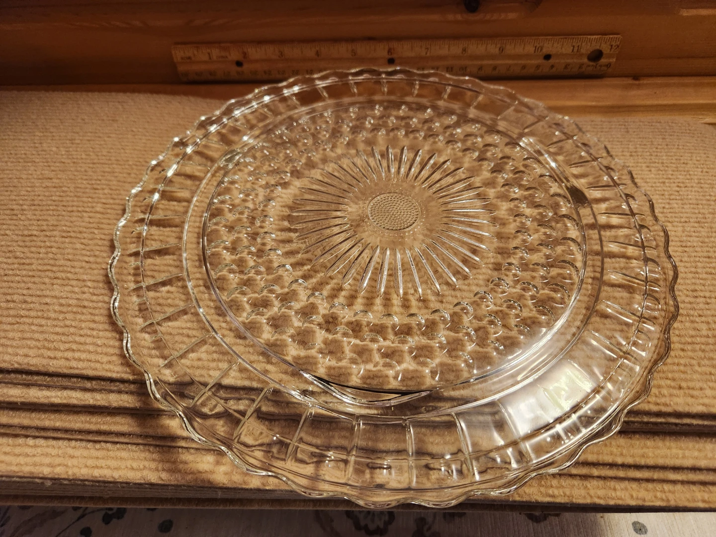 Clear Glass Serving Platter - photo 2