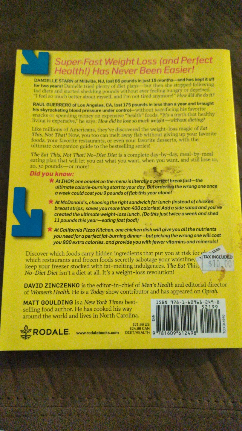 The Eat This, Not That! No-Diet Diet Book - photo 2