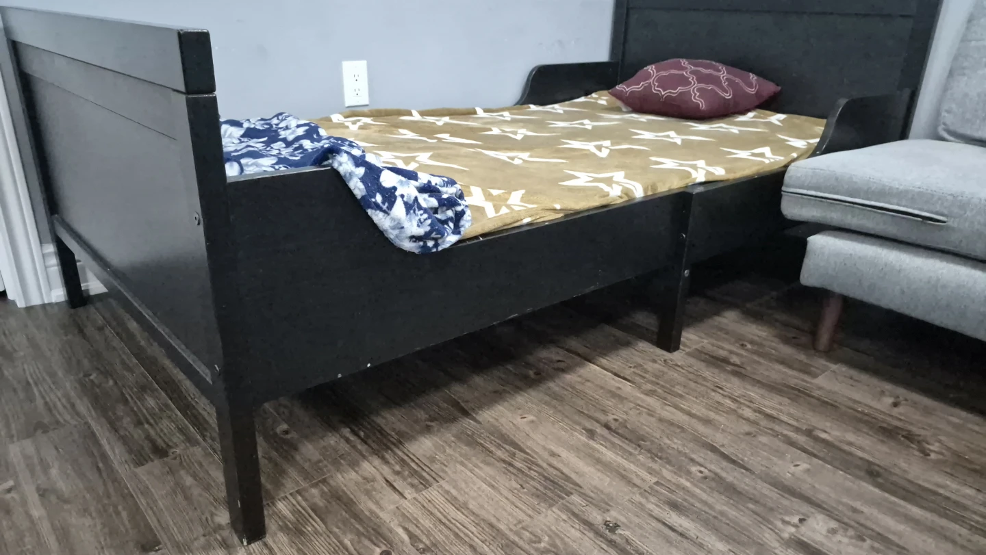 Black Twin Bed Frame - photo 3