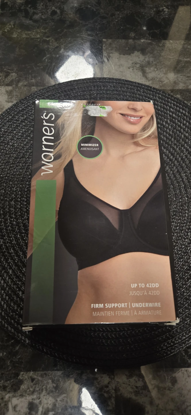 Warner's Minimizer Underwire Bra Black 42C