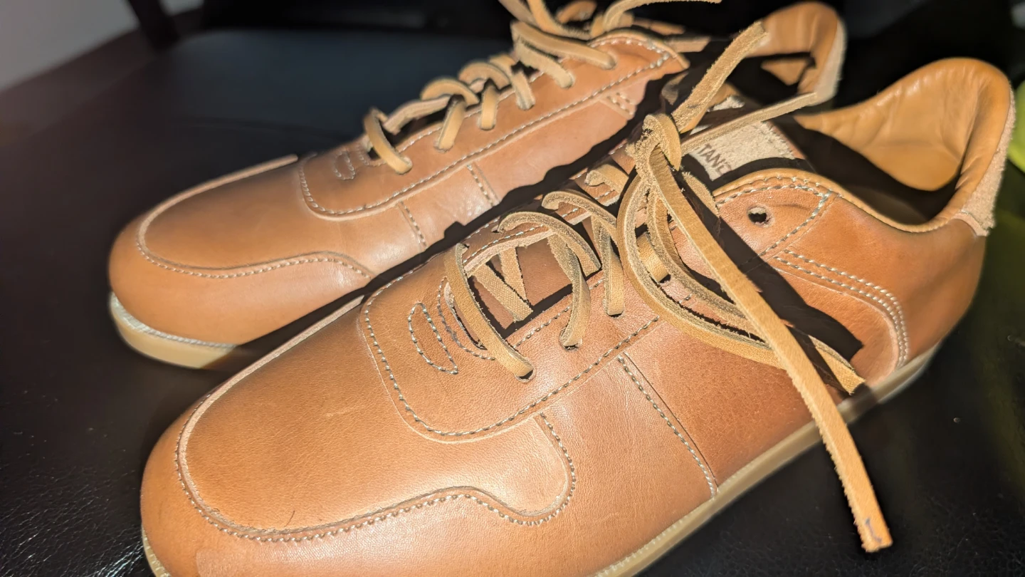 Tan Leather Shoes, Size 7.5 D - photo 2