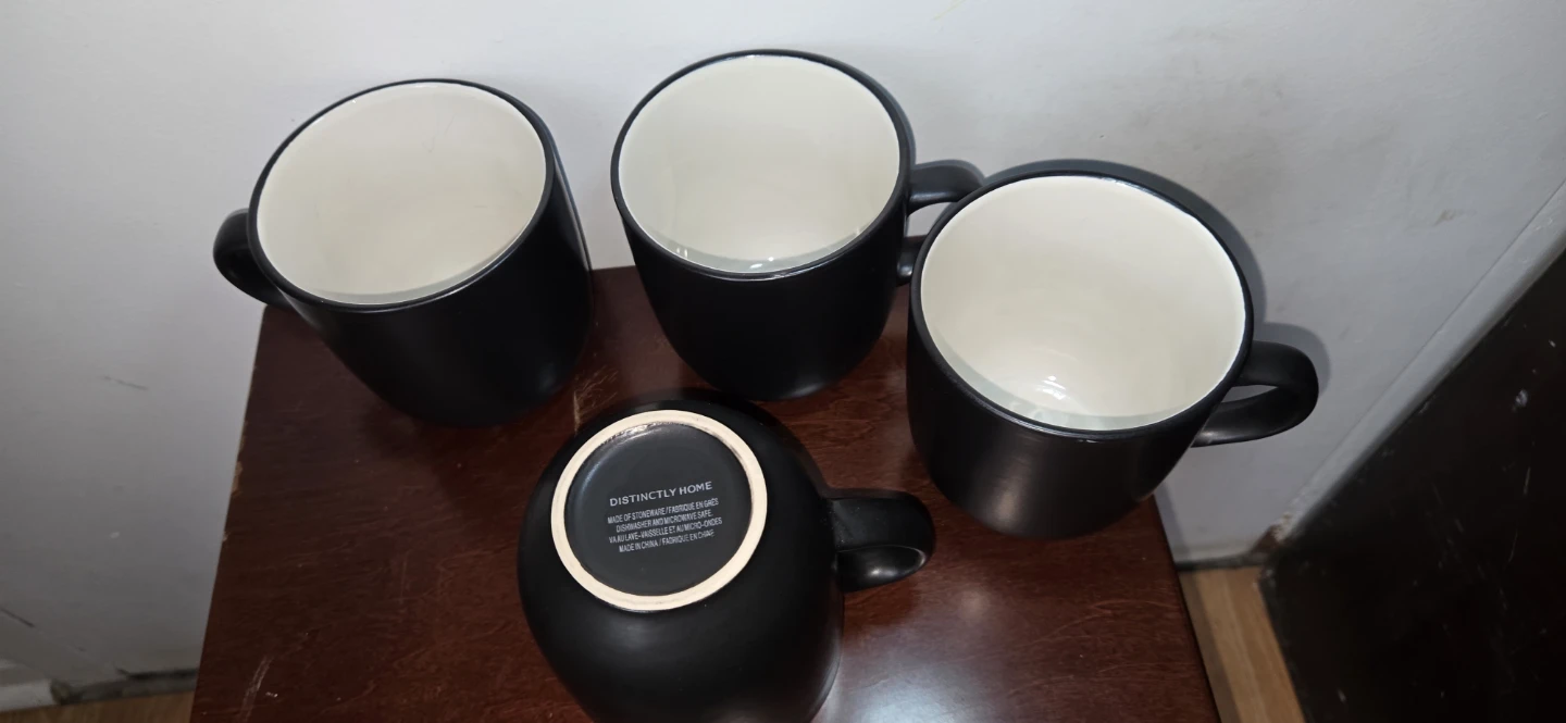 Set of 4 Distinctly Home Stoneware Mugs - photo 4