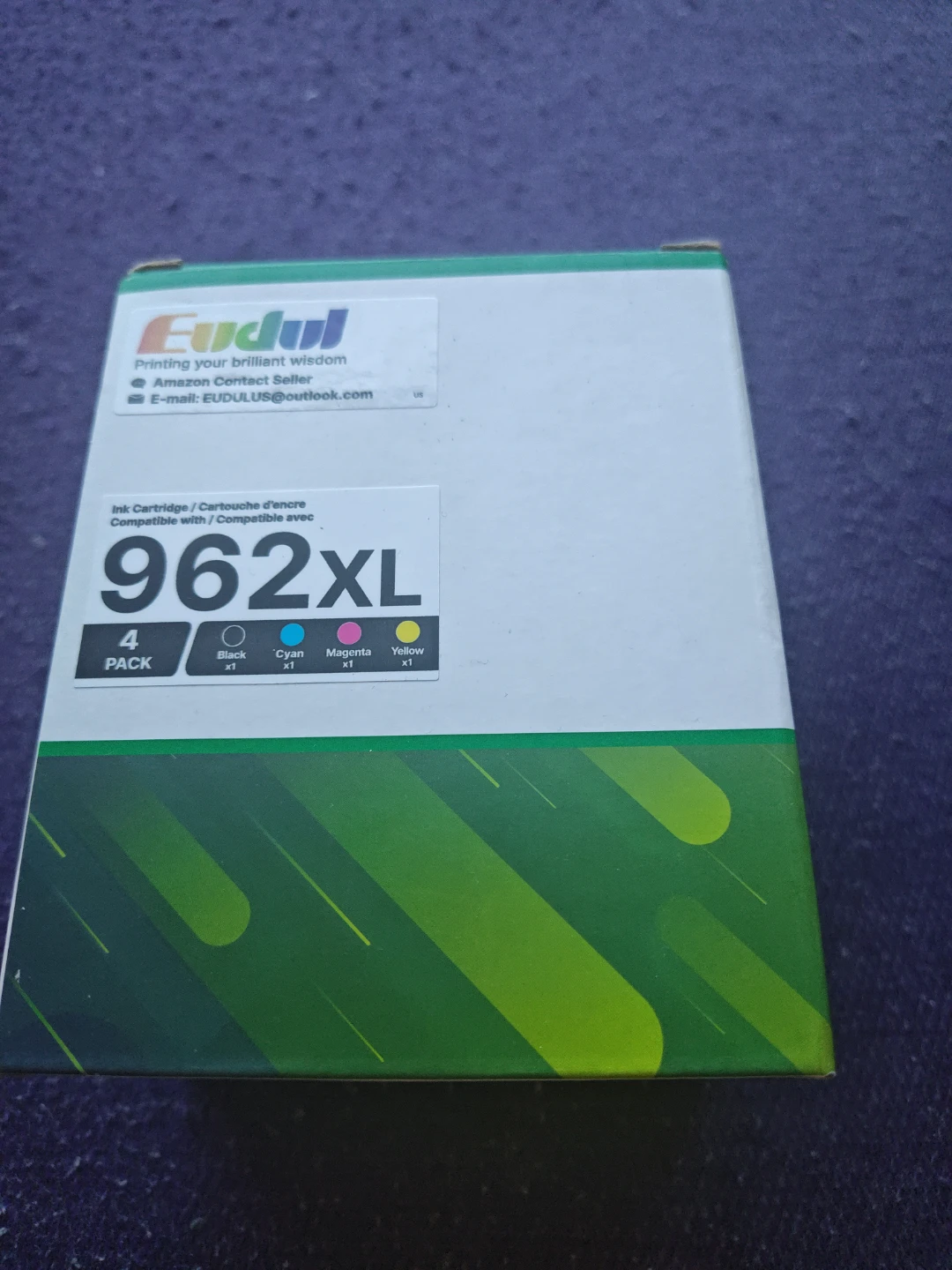 Eudul 962XL Ink Cartridge 4-Pack